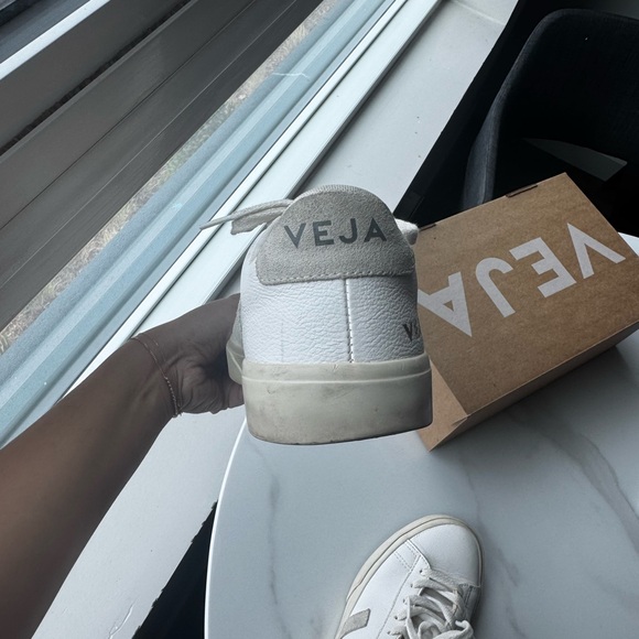 Veja Off-White Canvas Sneakers - Picture 7 of 8